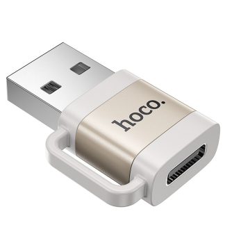   EOL HOCO adapter OTG USB A (male) to Type C (female) 3A UA31D gray