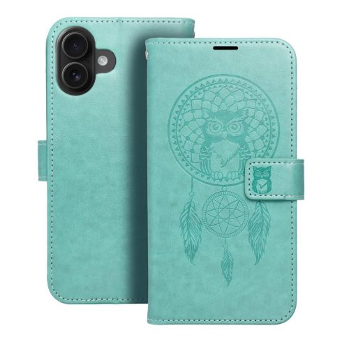 MEZZO Book case for IPHONE 16 Plus dreamcatcher green