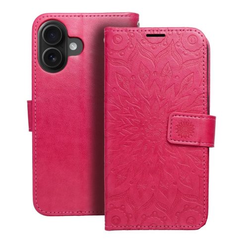 MEZZO Book case for IPHONE 16 mandala magenta