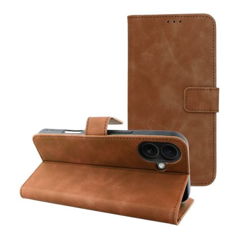 TENDER Book Case for IPHONE 16 Plus ( 6.7 brown