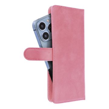   Universal book case COMMON size L for IPHONE 6 PLUS / 7 PLUS / 8 PLUS / XS MAX / 11 PRO MAX / SAMSUNG S20 FE / S21 FE / S10 PLUS / A10 / A32 / A54 / XIAOMI 12 LITE / HUAWEI P30 PRO pink