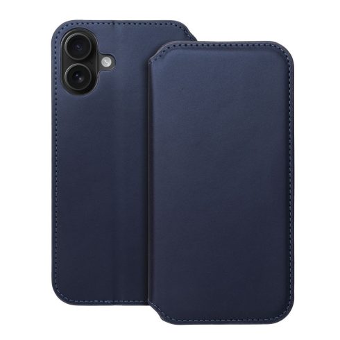 DUAL POCKET Book case for IPHONE 16 Plus navy