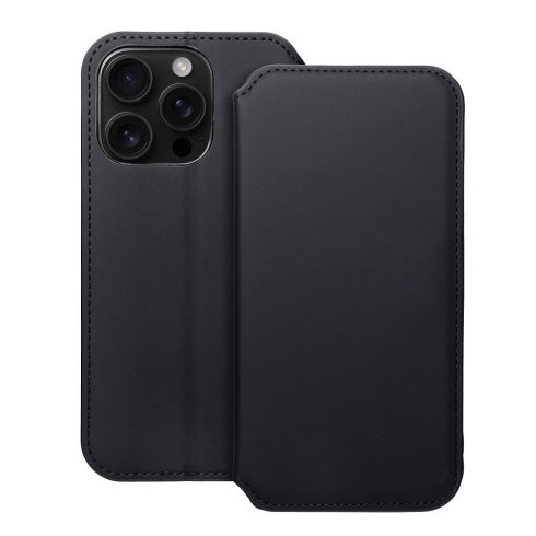 DUAL POCKET Book case for IPHONE 16 Pro black