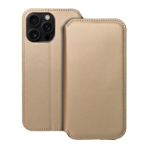 DUAL POCKET Book case for IPHONE 16 Pro Max gold