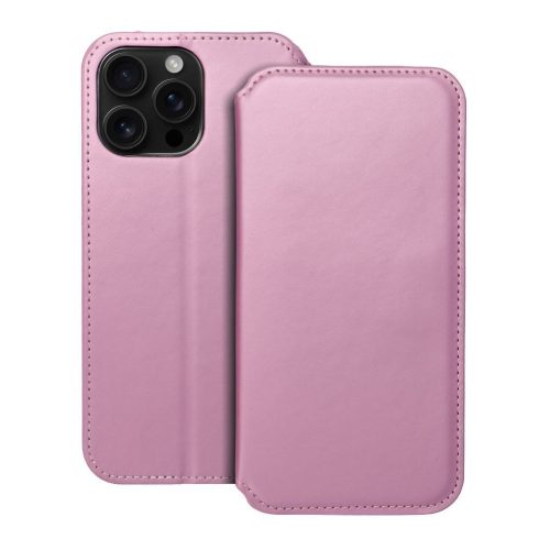 DUAL POCKET Book case for IPHONE 16 Pro Max light pink