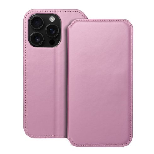 DUAL POCKET Book case for IPHONE 16 Pro light pink