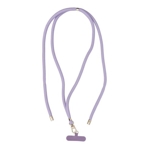 SWING (8mm) pendant for the phone with adjustable length / cord length 165cm (max 82.5cm in the loop) / on the shoulder or neck - purple