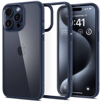 SPIGEN case ULTRA HYBRID for IPHONE 16 Pro navy blue