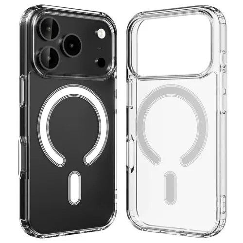 iPhone17 Pro - Hátlap tok MagSafe - átlátszó - Mercury Jelly Hard