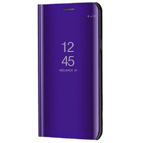 Xiaomi Mi 11 Lite / 11 Lite 5G / 11 Lite 5G NE, Oldalra nyíló tok, hívás mutatóval, Smart View Cover, lila (utángyártott)