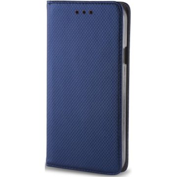   Samsung Galaxy M32 4G SM-M325F, Oldalra nyíló tok, stand, Smart Magnet, sötétkék