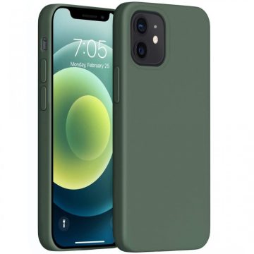   Xiaomi Redmi 9T, Szilikon tok, Wooze Liquid Silica Gel, sötétzöld