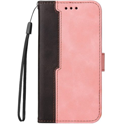 Samsung Galaxy A23 4G / A23 5G SM-A235F / A236U, Oldalra nyíló tok, stand, kártyatartóval, kézpánttal, Wooze Colour Wallet, rózsaszín