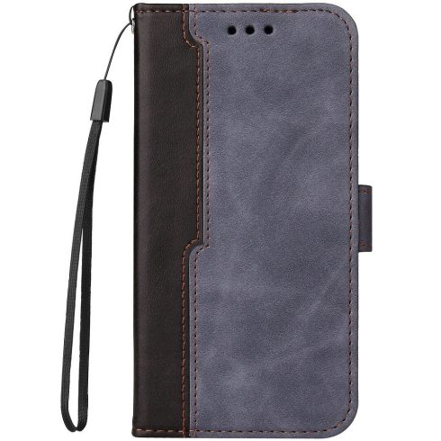 Samsung Galaxy A31 SM-A315F, Oldalra nyíló tok, stand, kártyatartóval, kézpánttal, Wooze Colour Wallet, szürke