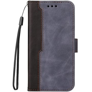   Xiaomi Redmi 10A, Oldalra nyíló tok, stand, kártyatartóval, kézpánttal, Wooze Colour Wallet, szürke