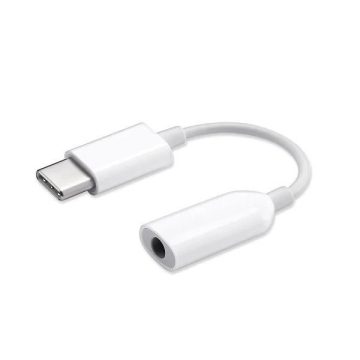   Adapter, USB Type-C - 3.5 mm jack átalakító, Xiaomi, gyári, fehér