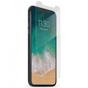   Apple iPhone X / XS / 11 Pro, Kijelzővédő fólia, ütésálló fólia (az íves részre NEM hajlik rá!), Tempered Glass (edzett üveg), Clear