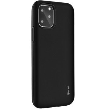   Samsung Galaxy M10 SM-M105F, Szilikon tok, műanyag kerettel, közepesen ütésálló, Roar Rico Armor, fekete