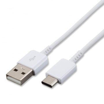   Adatkábel, USB Type-C - USB, 1,2 méter, Samsung, fehér, gyári