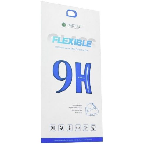 Apple iPhone 15 Pro Max, Kijelzővédő fólia, ütésálló fólia, Tempered Glass (edzett üveg), Nano Flexi Glass, Clear