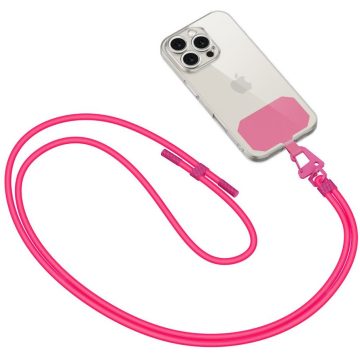   Univerzális Nyak- és vállpánt, telefonokhoz, 80 cm, TP C5s Crossbody Strap, pink