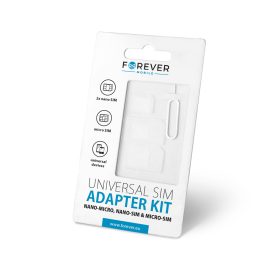 SIM adapter, 3 in 1 (fehér)