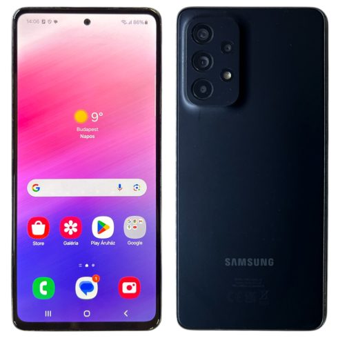 Samsung Galaxy A53 5G SM-A536B/DS 128GB  Fekete (Black) Kártyafüggetlen