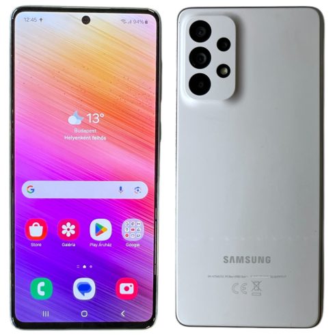 Samsung Galaxy A73 5G 128GB  Fehér (White) Kártyafüggetlen