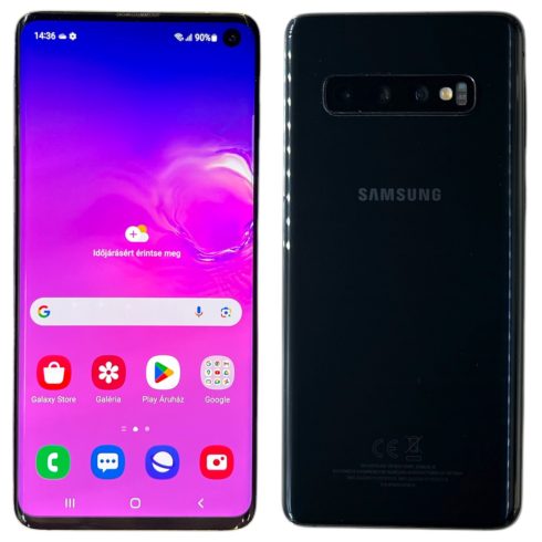 Samsung Galaxy S10 128GB (SM-G973F/DS)  Fekete (Black) Kártyafüggetlen