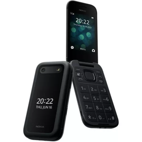 Nokia 2660 Flip Dual Sim (TA-1469)  Fekete (Black) Kártyafüggetlen
