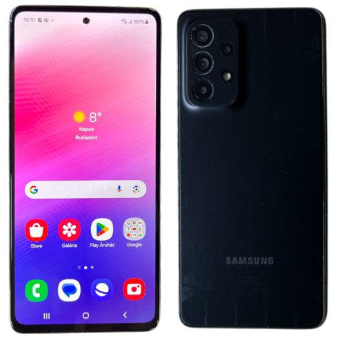 Samsung Galaxy A53 5G SM-A536B/DS 128GB  Fekete (Black) Kártyafüggetlen