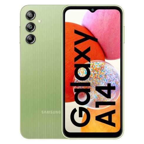 Samsung Galaxy A14 4/128GB (SM-A145F/DSN)  Zöld (Green) Kártyafüggetlen