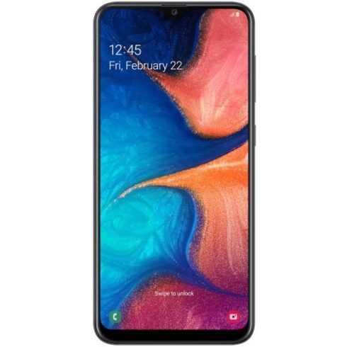 Samsung Galaxy A20 Dual Sim (SM-A205F/DS)  Fekete (Black) Kártyafüggetlen