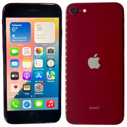 Apple iPhone SE 2022 5G 64GB  Piros (Red) Kártyafüggetlen