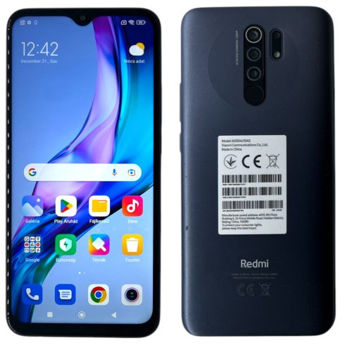 Xiaomi Redmi 9 32GB DualSim 32GB Fekete (Black) Kártyafüggetlen