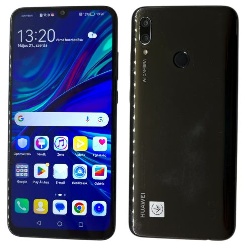 Huawei P Smart 2019 Dual Sim (POT-LX1)  Fekete (Black) Kártyafüggetlen