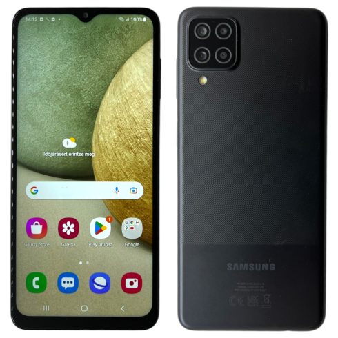 Samsung Galaxy A12 64GB (SM-A125F/DS) 64GB Fekete (Black) Kártyafüggetlen