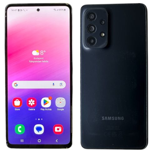 Samsung Galaxy A53 5G SM-A536B/DS 128GB  Fekete (Black) Kártyafüggetlen