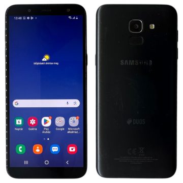   Samsung Galaxy J6 2018 Dual Sim (SM-J600F/DS)  Fekete (Black) Kártyafüggetlen