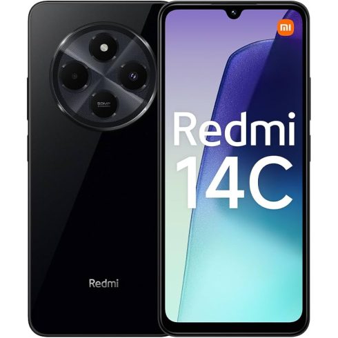 Xiaomi Redmi 14C 4/128GB Dual Sim 4/128GB Fekete (Black) Kártyafüggetlen