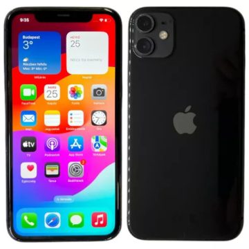 Apple iPhone 11 64GB 64GB Fekete (Black) Kártyafüggetlen