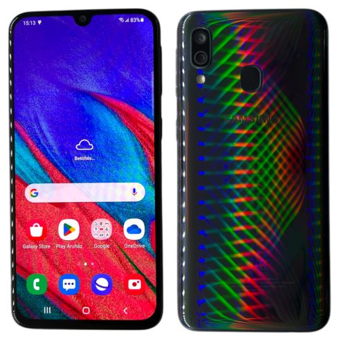 Samsung Galaxy A40 Dual Sim (SM-A405/DS)  Fekete (Black) Kártyafüggetlen