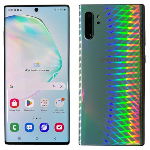 Samsung Galaxy Note 10+ 256GB Dual Sim (SM-N975) 10+ 256GB Ezüst (Silver) Kártyafüggetlen