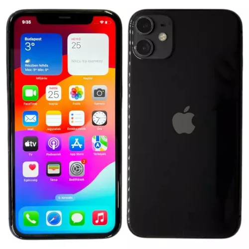 Apple iPhone 11 64GB 64GB Fekete (Black) Kártyafüggetlen