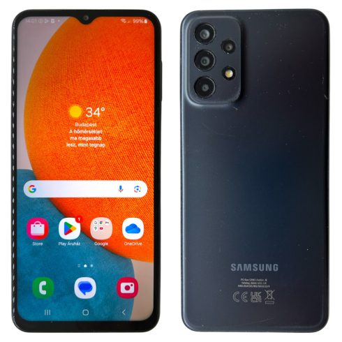 Samsung Galaxy A23 5G 128GB (SM-A236B/DSN) 128GB Fekete (Black) Kártyafüggetlen