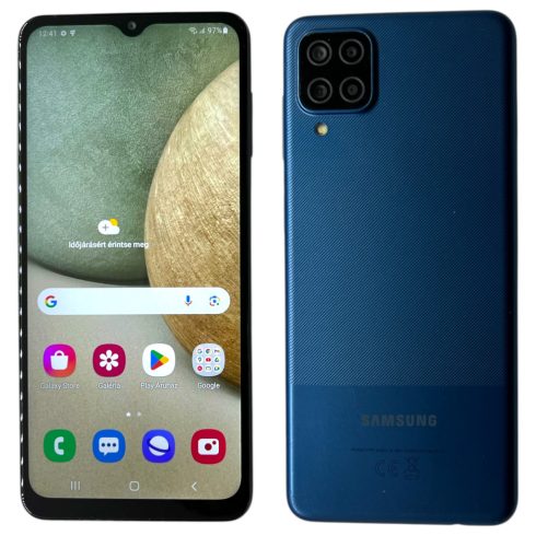 Samsung Galaxy A12 64GB (SM-A125F/DS) 64GB Kék (Blue) Kártyafüggetlen