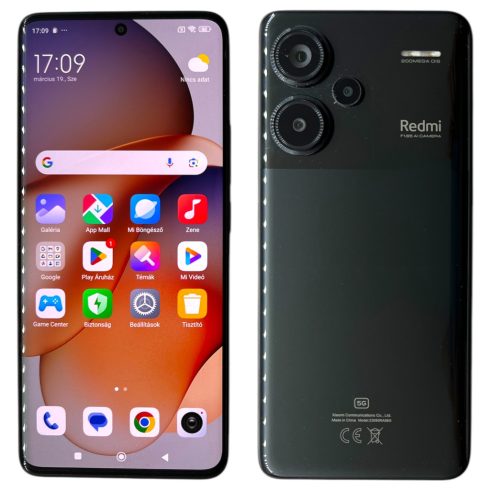 Xiaomi Redmi Note 13 Pro+ 12/512GB Dual 12/512GB Fekete (Black) Kártyafüggetlen