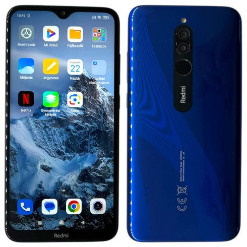 Xiaomi Redmi 8 64GB Dual Sim  Kék (Blue) Kártyafüggetlen