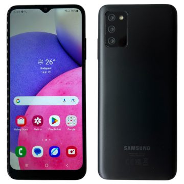  Samsung Galaxy A03s Dual Sim 32GB (SM-A037G) 32GB Fekete (Black) Kártyafüggetlen